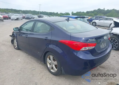 2013 Hyundai Elantra Gls from USA, damaged, VIN 5NPDH4AE0DH399612